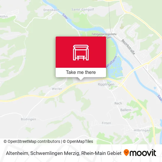 Карта Altenheim, Schwemlingen Merzig