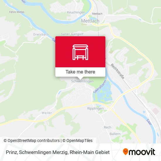 Карта Prinz, Schwemlingen Merzig