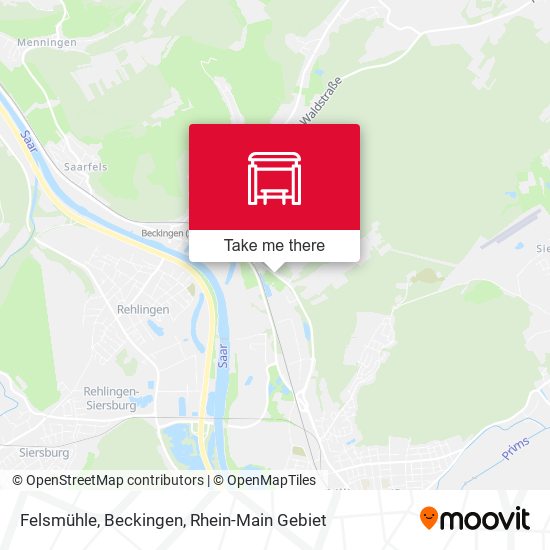 Felsmühle, Beckingen map