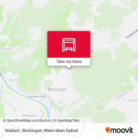 Карта Waldstr., Beckingen