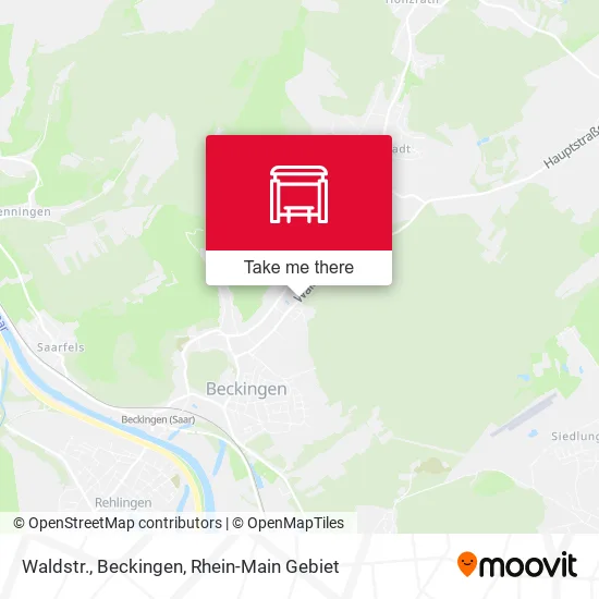 Карта Waldstr., Beckingen