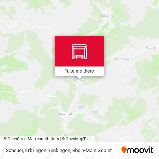 Карта Scheuer, Erbringen Beckingen