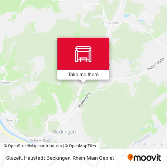 Карта Stazelt, Haustadt Beckingen