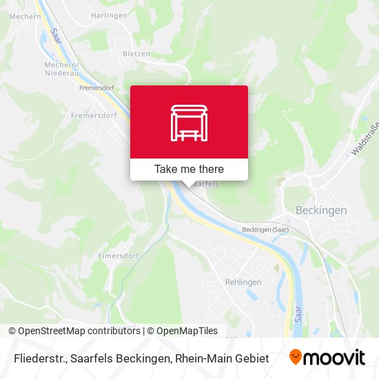 Fliederstr., Saarfels Beckingen map