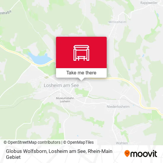Карта Globus Wolfsborn, Losheim am See