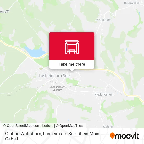 Карта Globus Wolfsborn, Losheim am See