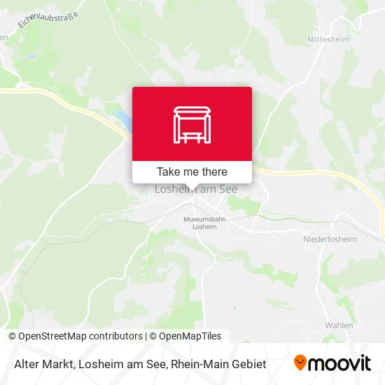 Карта Alter Markt, Losheim am See