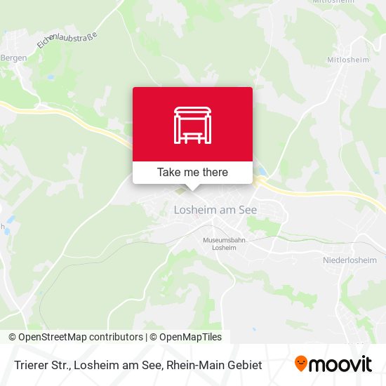 Карта Trierer Str., Losheim am See