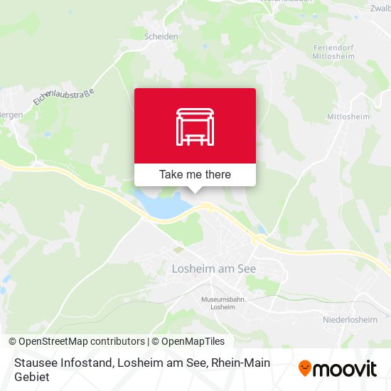 Stausee Infostand, Losheim am See map