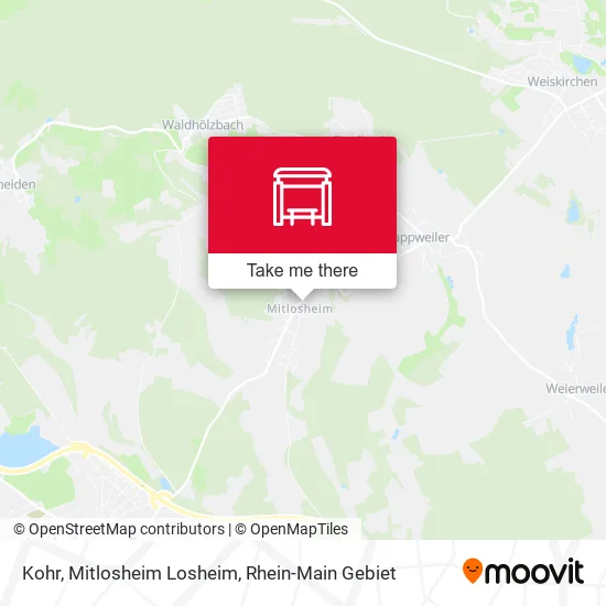Карта Kohr, Mitlosheim Losheim