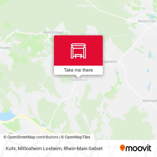 Карта Kohr, Mitlosheim Losheim