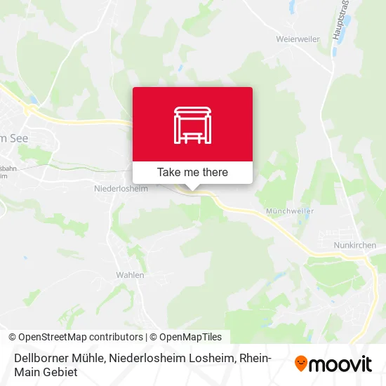 Карта Dellborner Mühle, Niederlosheim Losheim