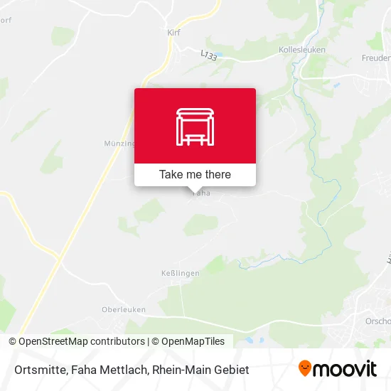 Карта Ortsmitte, Faha Mettlach