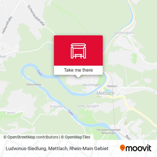 Ludwinus-Siedlung, Mettlach map