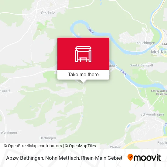Карта Abzw Bethingen, Nohn Mettlach