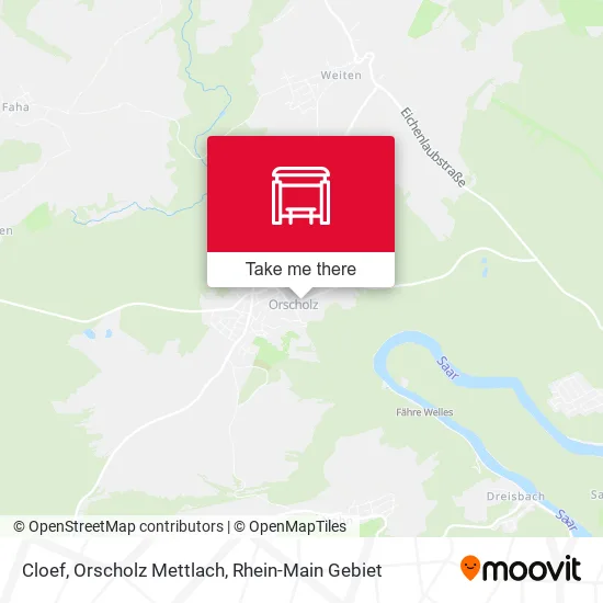 Карта Cloef, Orscholz Mettlach