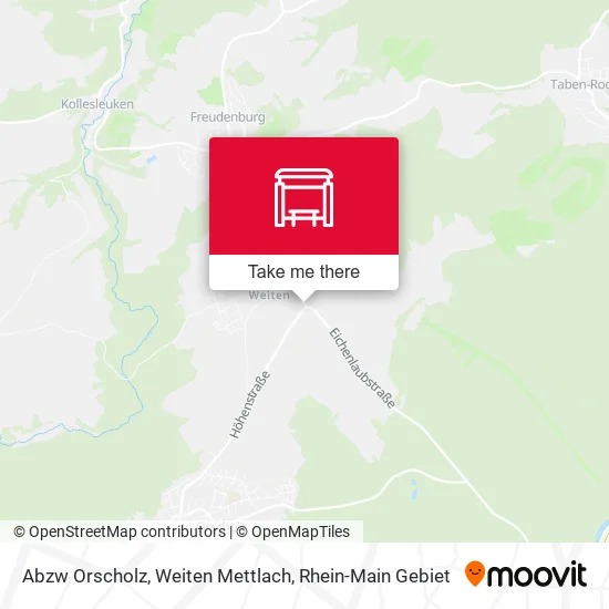 Карта Abzw Orscholz, Weiten Mettlach