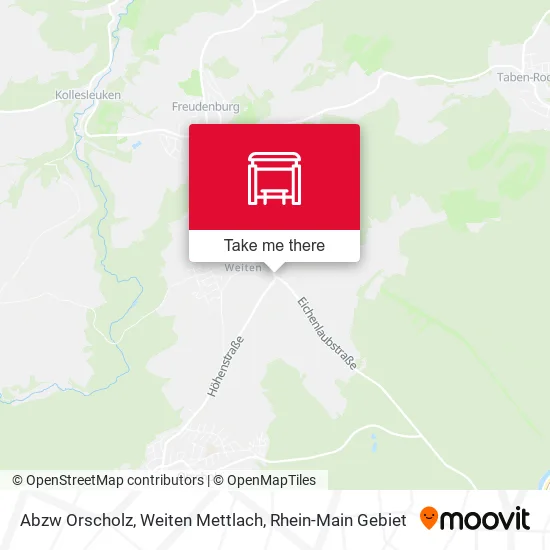 Карта Abzw Orscholz, Weiten Mettlach