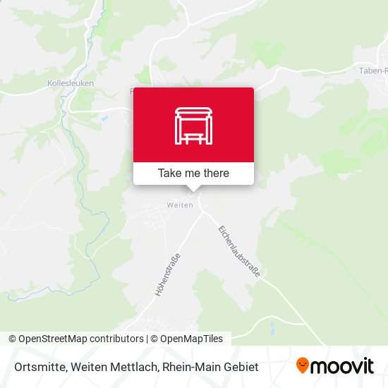 Карта Ortsmitte, Weiten Mettlach