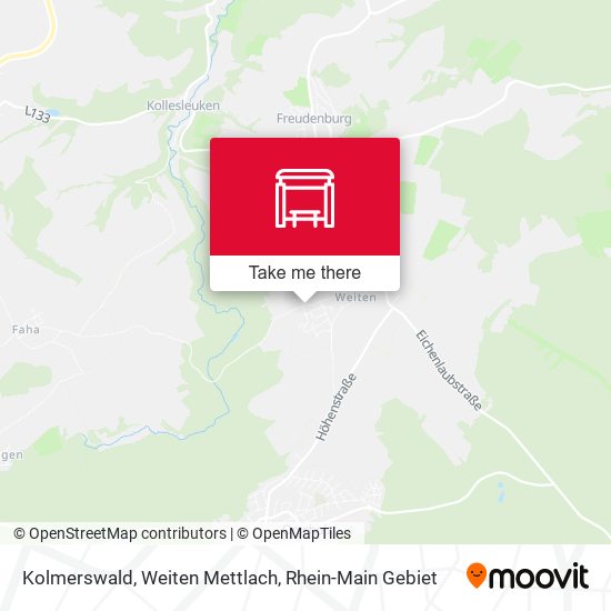 Kolmerswald, Weiten Mettlach map