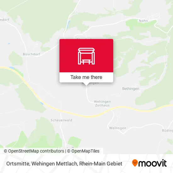 Карта Ortsmitte, Wehingen Mettlach