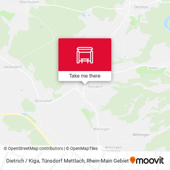 Dietrich / Kiga, Tünsdorf Mettlach map