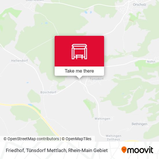 Friedhof, Tünsdorf Mettlach map