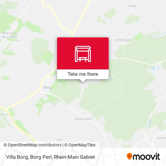 Villa Borg, Borg Perl map