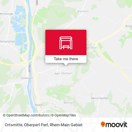 Ortsmitte, Oberperl Perl map