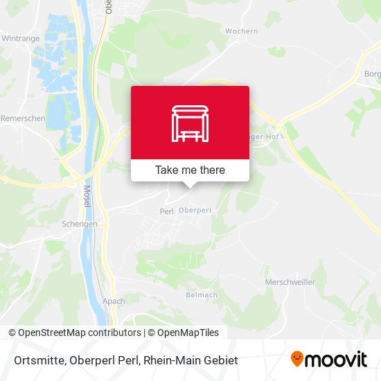 Ortsmitte, Oberperl Perl map
