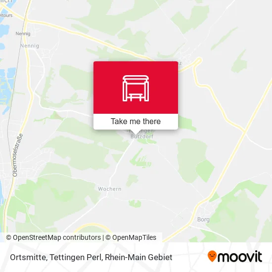 Карта Ortsmitte, Tettingen Perl