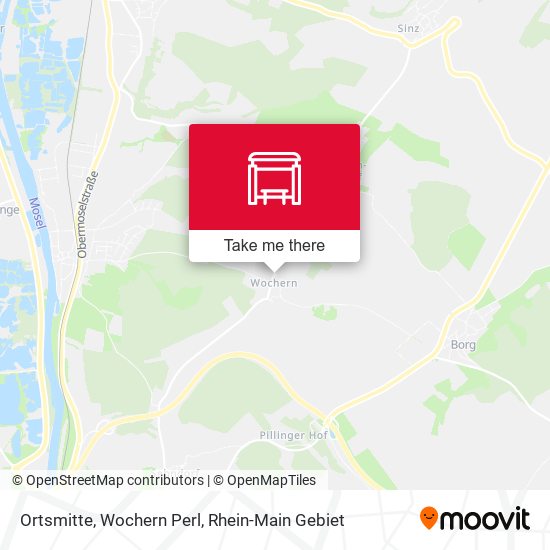 Карта Ortsmitte, Wochern Perl