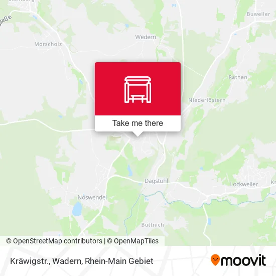 Карта Kräwigstr., Wadern