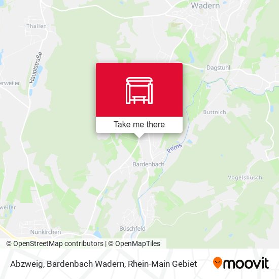 Abzweig, Bardenbach Wadern map