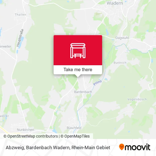 Карта Abzweig, Bardenbach Wadern