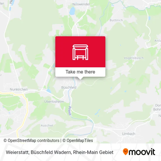 Карта Weierstatt, Büschfeld Wadern