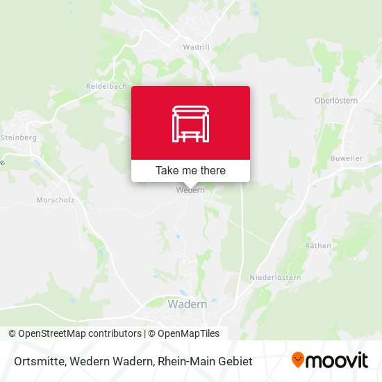 Карта Ortsmitte, Wedern Wadern