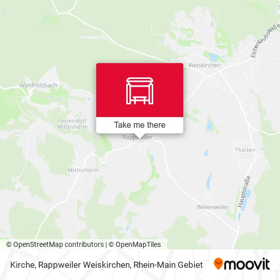 Карта Kirche, Rappweiler Weiskirchen