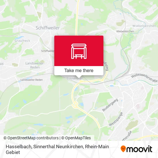 Карта Hasselbach, Sinnerthal Neunkirchen
