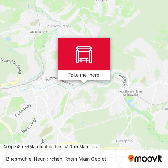 Карта Bliesmühle, Neunkirchen