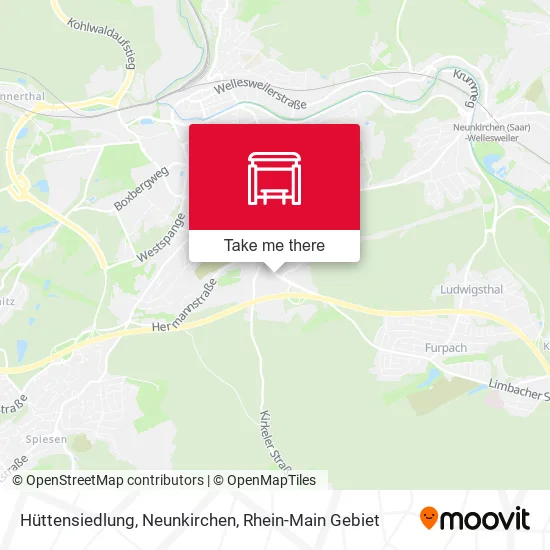 Карта Hüttensiedlung, Neunkirchen