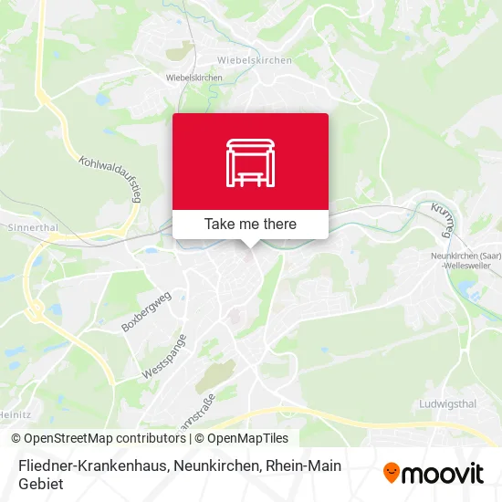 Карта Fliedner-Krankenhaus, Neunkirchen