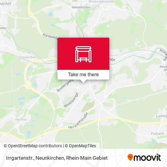 Карта Irrgartenstr., Neunkirchen