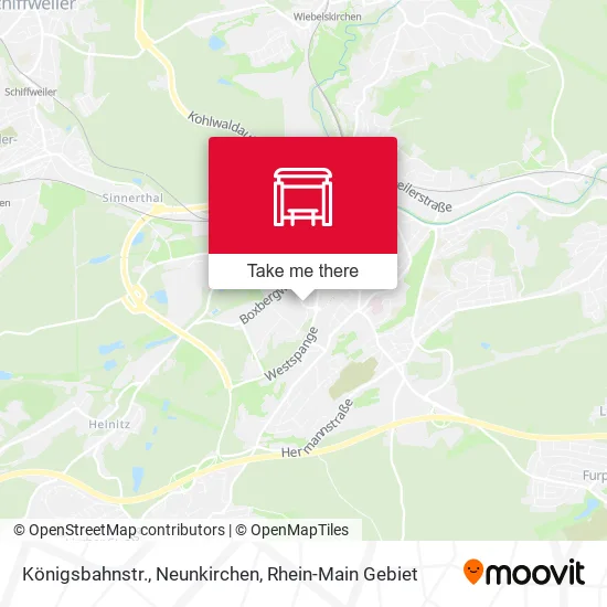 Карта Königsbahnstr., Neunkirchen