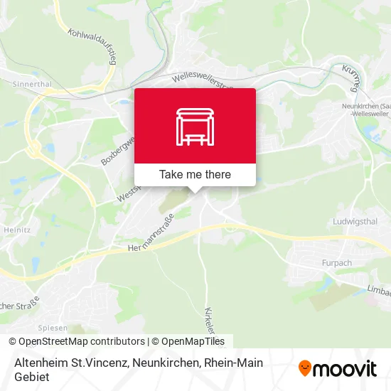Карта Altenheim St.Vincenz, Neunkirchen