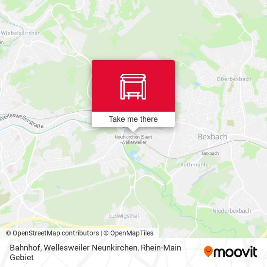 Bahnhof, Wellesweiler Neunkirchen map