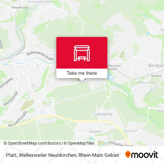 Карта Platt, Wellesweiler Neunkirchen