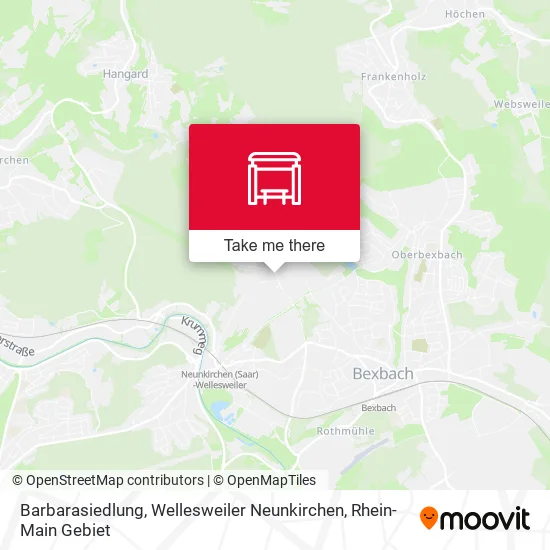 Карта Barbarasiedlung, Wellesweiler Neunkirchen