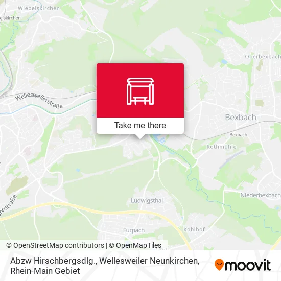 Карта Abzw Hirschbergsdlg., Wellesweiler Neunkirchen