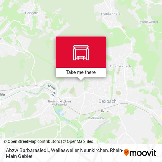 Abzw Barbarasiedl., Wellesweiler Neunkirchen map